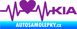 Samolepka Srdeční tep 048 pravá Kia fialová
