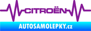Samolepka Srdeční tep 057 Citroen fialová