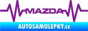 Samolepka Srdeční tep 059 Mazda fialová