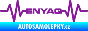 Samolepka Srdeční tep 063 Enyaq fialová