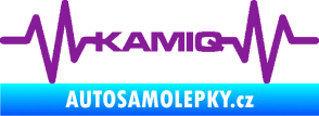 Samolepka Srdeční tep 067 Kamiq fialová