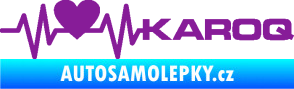 Samolepka Srdeční tep 068 pravá Karoq fialová