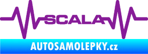 Samolepka Srdeční tep 075 Scala fialová