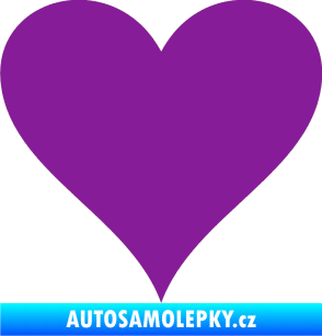 Samolepka Srdíčko 001 fialová