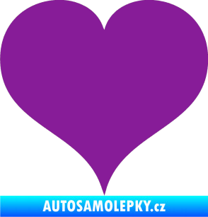 Samolepka Srdíčko 003 fialová