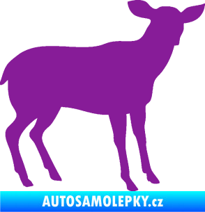 Samolepka Srna 001 pravá fialová