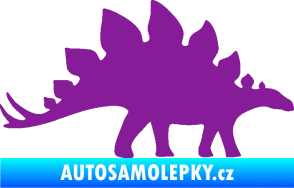 Samolepka Stegosaurus 001 pravá fialová