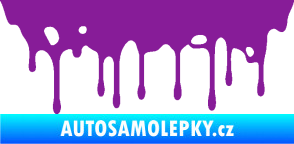 Samolepka Stékající skvrna 005 pravá fialová