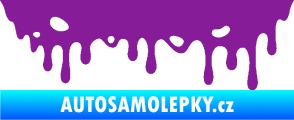 Samolepka Stékající skvrna 006 pravá fialová