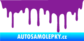 Samolepka Stékající skvrna 008 levá fialová