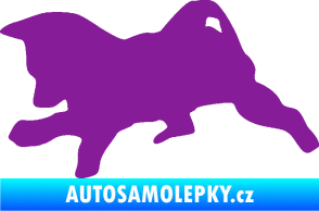 Samolepka Štěňátko 002 levá německý ovčák fialová