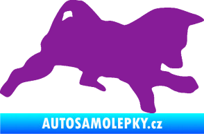 Samolepka Štěňátko 002 pravá německý ovčák fialová
