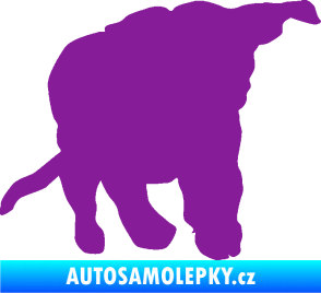 Samolepka Štěňátko 003 pravá fialová