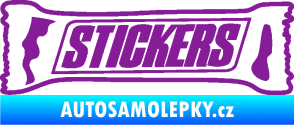 Samolepka Stickers nápis fialová