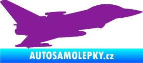 Samolepka Stíhací letoun 002 pravá fialová