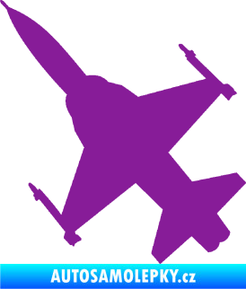 Samolepka Stíhací letoun 003 levá fialová