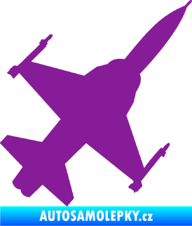 Samolepka Stíhací letoun 003 pravá fialová