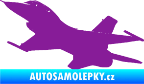 Samolepka Stíhací letoun 004 levá fialová