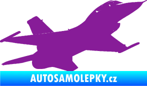 Samolepka Stíhací letoun 004 pravá fialová