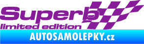 Samolepka Superb limited edition pravá fialová