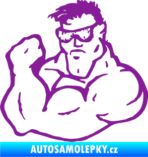 Samolepka Svalovec levá fialová