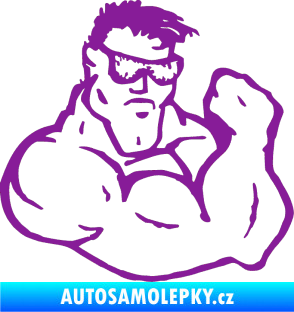Samolepka Svalovec pravá fialová