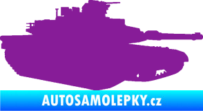 Samolepka Tank 002 pravá M1 Abrams fialová