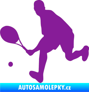 Samolepka Tenista 007 levá fialová