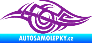 Samolepka Tetování 208 levá fialová