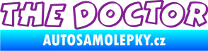 Samolepka The Doctor obrys fialová