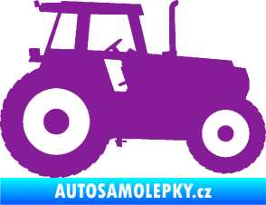 Samolepka Traktor 001 pravá fialová