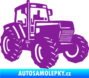 Samolepka Traktor 002 pravá Zetor fialová