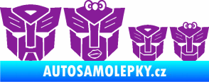 Samolepka Transformers 001 rodinka v autě fialová