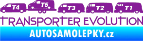 Samolepka Transporter evolution - levá fialová