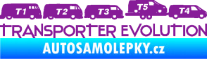 Samolepka Transporter evolution - pravá fialová