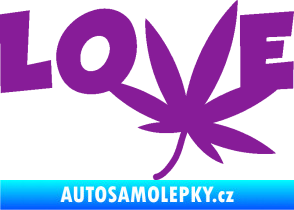 Samolepka Travka 005 love fialová