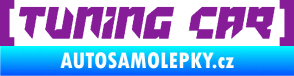 Samolepka Tuning car fialová