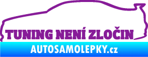 Samolepka Tuning není zločin 001 fialová