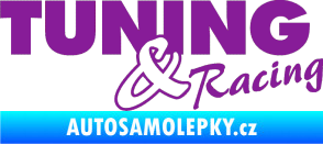 Samolepka Tuning racing 001 fialová