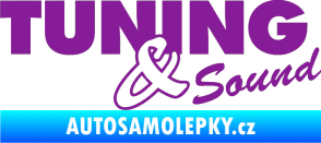 Samolepka Tuning sound fialová