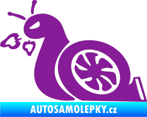 Samolepka Turbo šnek 001 levá fialová