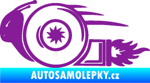 Samolepka Turbo šnek 002 levá fialová
