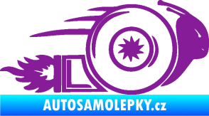 Samolepka Turbo šnek 002 pravá fialová