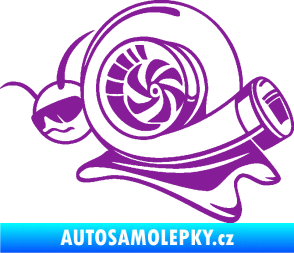 Samolepka Turbo šnek 004 levá fialová