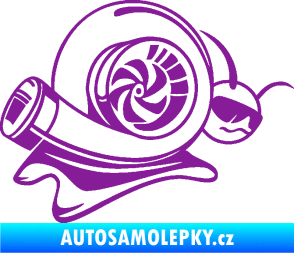 Samolepka Turbo šnek 004 pravá fialová