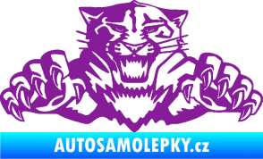 Samolepka Tygr 003 fialová
