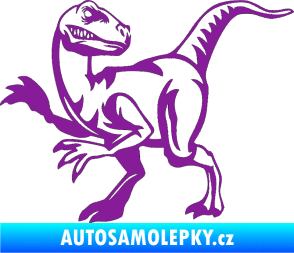 Samolepka Tyrannosaurus Rex 003 levá fialová