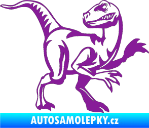 Samolepka Tyrannosaurus Rex 003 pravá fialová