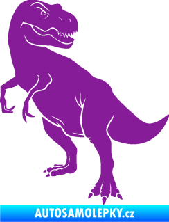 Samolepka Tyrannosaurus Rex 004 levá fialová