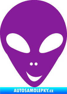 Samolepka UFO 004 pravá fialová